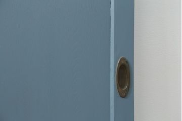 アンティーク モールガラス入り!ペイントガラス引き戸2枚セット(ガラス戸)