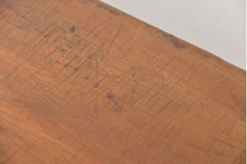 アンティーク家具　アンティーク 天板一枚板 使い込まれた古材天板の鉄脚テーブル(デスク/作業台/机)