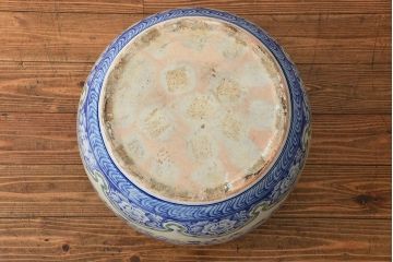 アンティーク雑貨　古民具・骨董　図柄の可愛い瀬戸火鉢