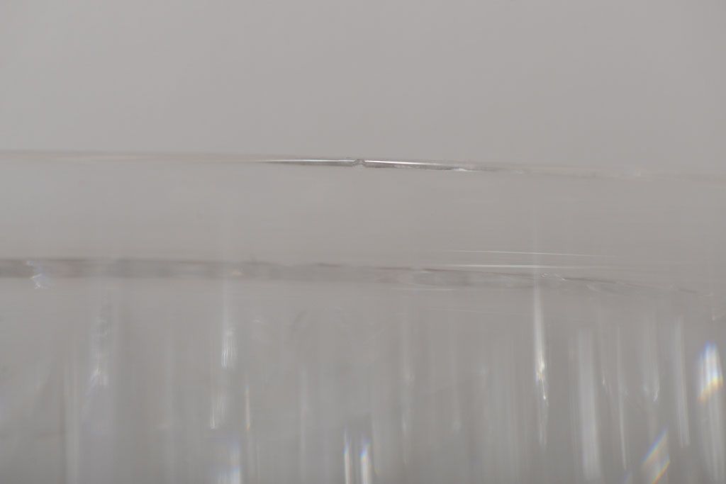 アンティーク雑貨　中古品 ボヘミアクリスタル キャンディーポット(500PK)(小物入れ)