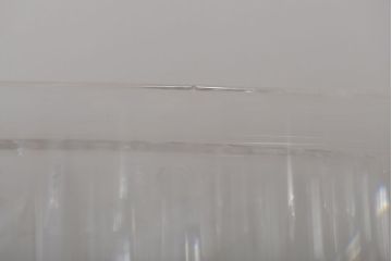 アンティーク雑貨　中古品 ボヘミアクリスタル キャンディーポット(500PK)(小物入れ)