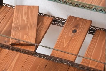 レトロ家具　昭和レトロ ★味のある商品陳列棚(アイアンラック、飾り棚)