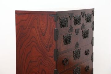 中古 伝統工芸 美しい岩谷堂箪笥(岩谷堂タンス、岩谷堂たんす、整理タンス)
