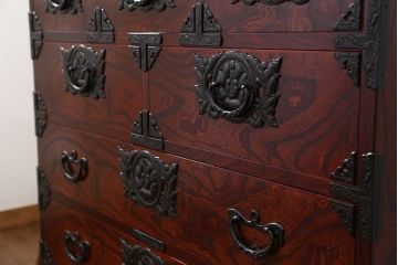中古 伝統工芸 美しい岩谷堂箪笥(岩谷堂タンス、岩谷堂たんす、整理タンス)