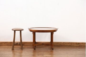 中古美品　ドレクセル ツインカクテルテーブル定価約16万円(サイドテーブル、キャスターワゴン、センターテーブル、カフェテーブル、コーヒーテーブル)