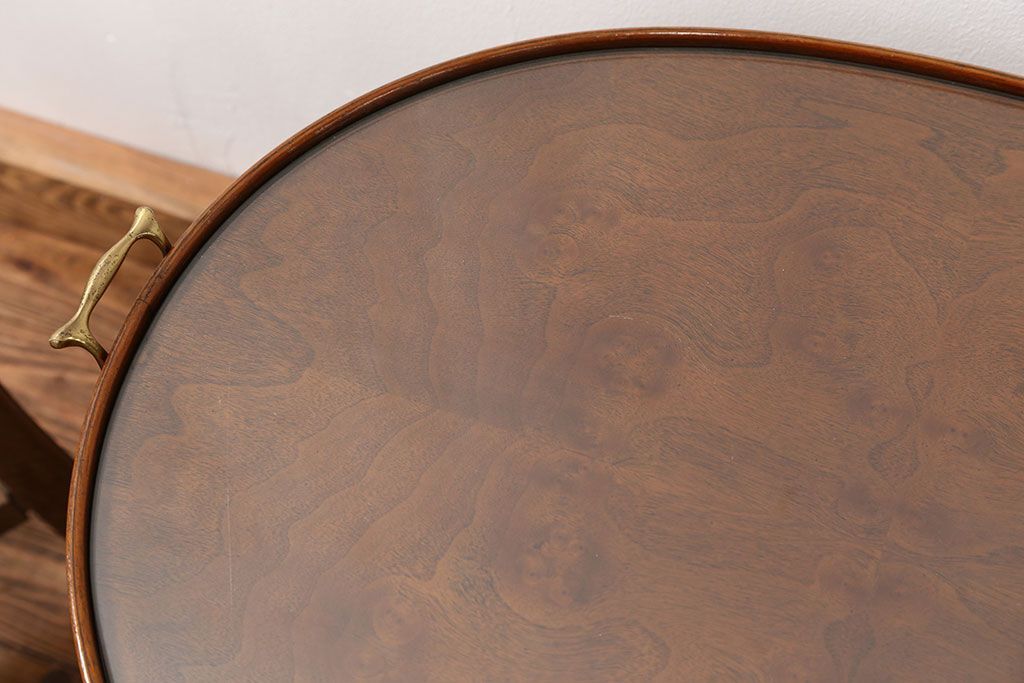 中古美品　ドレクセル ツインカクテルテーブル定価約16万円(サイドテーブル、キャスターワゴン、センターテーブル、カフェテーブル、コーヒーテーブル)