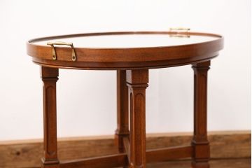 中古美品　ドレクセル ツインカクテルテーブル定価約16万円(サイドテーブル、キャスターワゴン、センターテーブル、カフェテーブル、コーヒーテーブル)