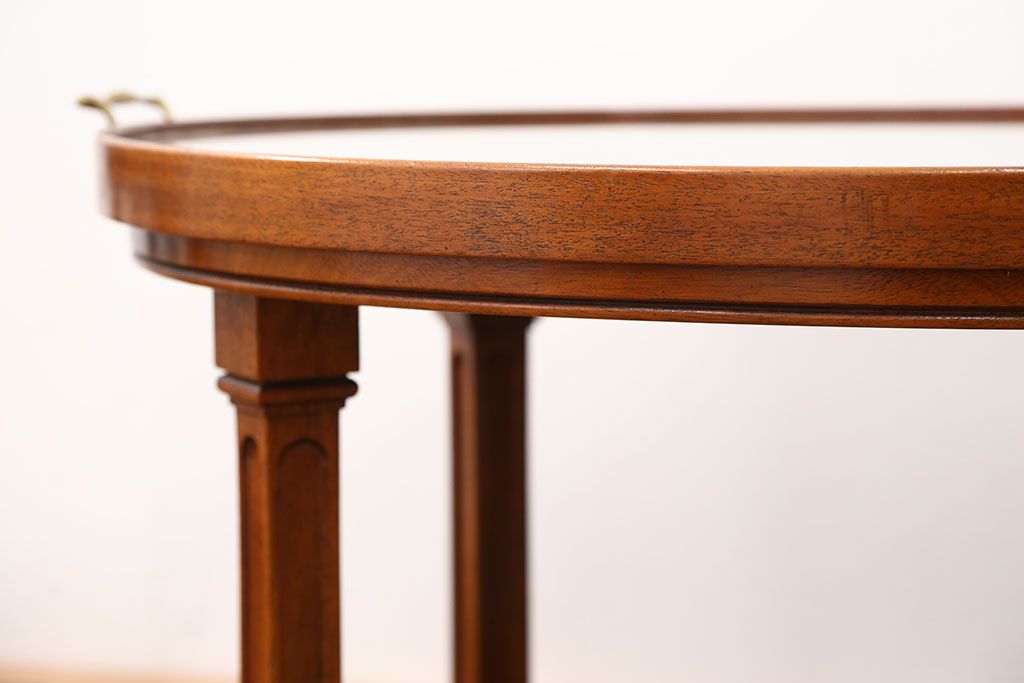 中古美品　ドレクセル ツインカクテルテーブル定価約16万円(サイドテーブル、キャスターワゴン、センターテーブル、カフェテーブル、コーヒーテーブル)