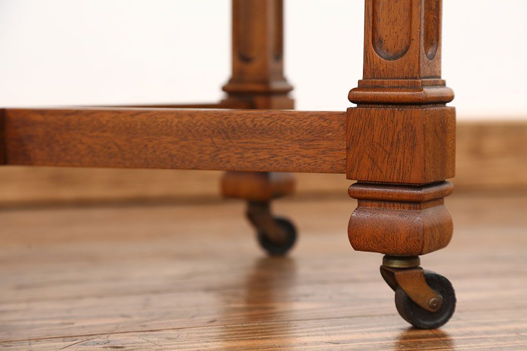 中古美品　ドレクセル ツインカクテルテーブル定価約16万円(サイドテーブル、キャスターワゴン、センターテーブル、カフェテーブル、コーヒーテーブル)