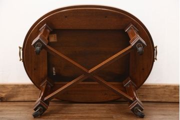 中古美品　ドレクセル ツインカクテルテーブル定価約16万円(サイドテーブル、キャスターワゴン、センターテーブル、カフェテーブル、コーヒーテーブル)