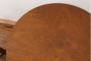 中古美品　DREXEL(ドレクセル)  Triune(トライユン)　 ドラムテーブル定価約23万円(サイドテーブル、センターテーブル、ラウンドテーブル、コーヒーテーブル、机)