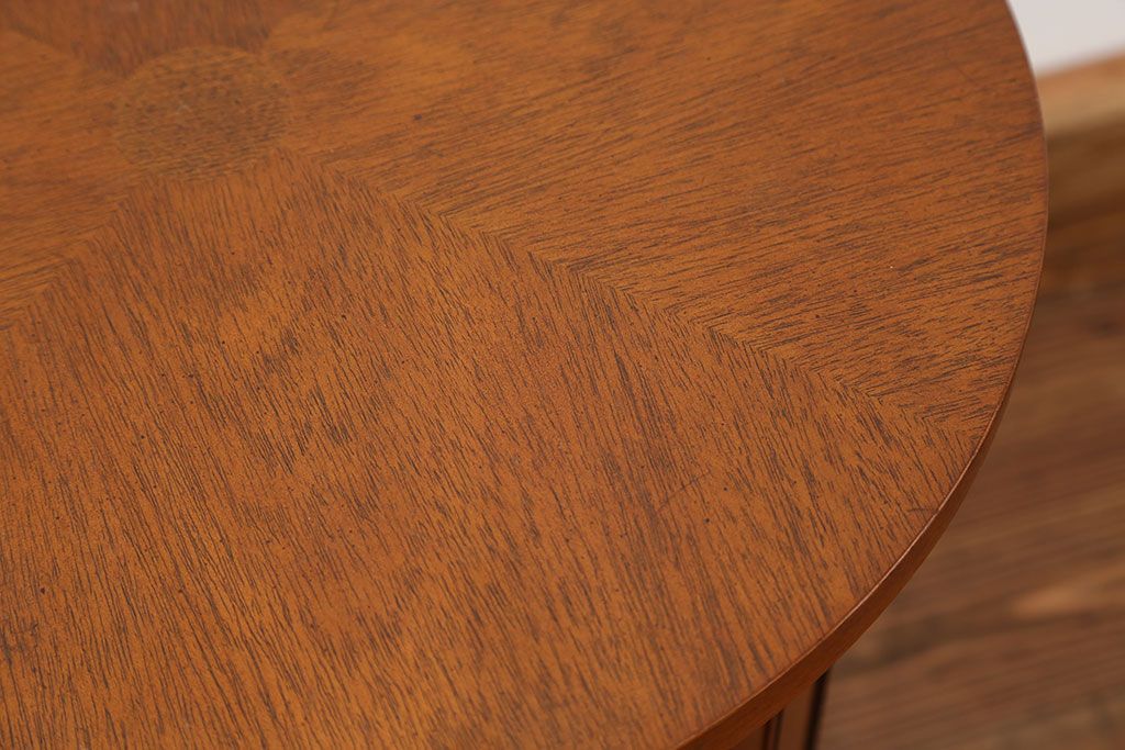 中古美品　DREXEL(ドレクセル)  Triune(トライユン)　 ドラムテーブル定価約23万円(サイドテーブル、センターテーブル、ラウンドテーブル、コーヒーテーブル、机)