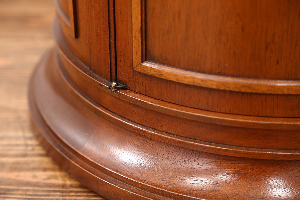 中古美品　DREXEL(ドレクセル)  Triune(トライユン)　 ドラムテーブル定価約23万円(サイドテーブル、センターテーブル、ラウンドテーブル、コーヒーテーブル、机)