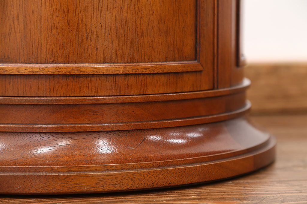 中古美品　DREXEL(ドレクセル)  Triune(トライユン)　 ドラムテーブル定価約23万円(サイドテーブル、センターテーブル、ラウンドテーブル、コーヒーテーブル、机)