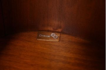 中古美品　DREXEL(ドレクセル)  Triune(トライユン)　 ドラムテーブル定価約23万円(サイドテーブル、センターテーブル、ラウンドテーブル、コーヒーテーブル、机)