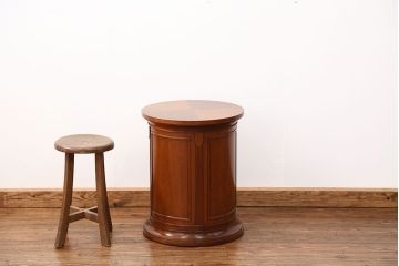 中古美品　DREXEL(ドレクセル)  Triune(トライユン)　 ドラムテーブル定価約23万円(サイドテーブル、センターテーブル、ラウンドテーブル、コーヒーテーブル、机)