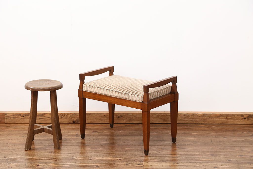 中古美品　ドレクセル スツール定価約10万円(椅子、イス、いす)