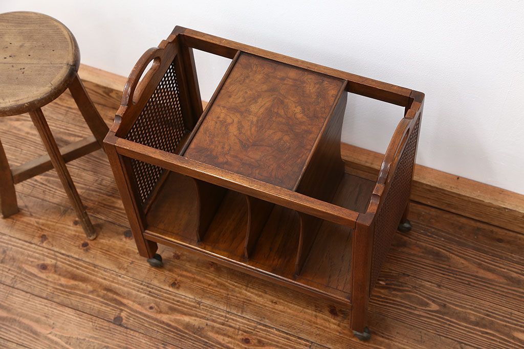 中古美品　ドレクセル マガジンラック定価約12万円(本立て、本棚)