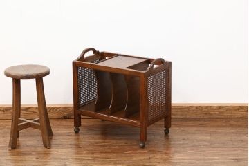 中古美品　ドレクセル マガジンラック定価約12万円(本立て、本棚)