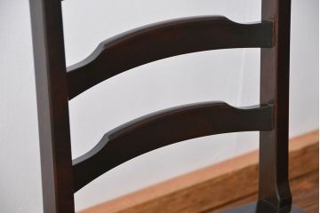 中古美品　北海道民芸家具 ダイニングチェア2脚セット(イス、椅子、いす)
