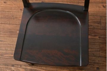 中古美品　北海道民芸家具 ダイニングチェア2脚セット(イス、椅子、いす)