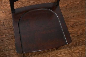 中古美品　北海道民芸家具 ダイニングチェア2脚セット(イス、椅子、いす)