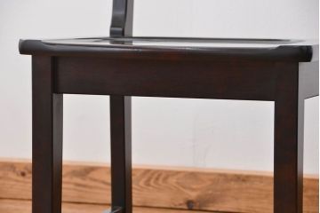 中古美品　北海道民芸家具 ダイニングチェア2脚セット(イス、椅子、いす)