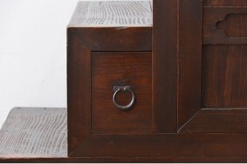 アンティーク家具　古民具・骨董 小振りで上品な二段重ね階段箪笥(箱階段、時代箪笥)