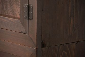 アンティーク家具　古民具・骨董 小振りで上品な二段重ね階段箪笥(箱階段、時代箪笥)