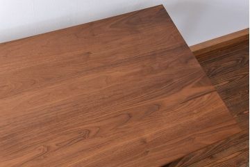 中古　マスターウォール(MASTERWAL) ウォールナットダイニングテーブル定価約14万円(鉄脚テーブル)