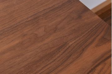 中古　マスターウォール(MASTERWAL) ウォールナットダイニングテーブル定価約14万円(鉄脚テーブル)