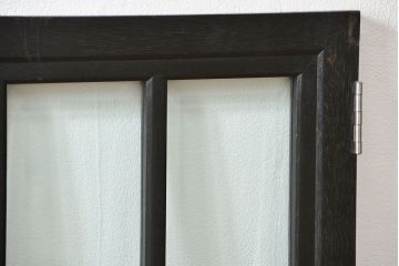 アンティーク 古い洋館の上質な面取りガラス 観音扉1対(7)(窓、両開き戸、両開き窓)