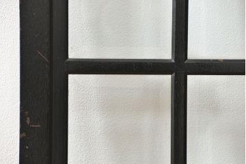 アンティーク 古い洋館の上質な面取りガラス 観音扉1対(7)(窓、両開き戸、両開き窓)