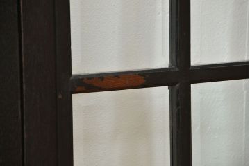 アンティーク 古い洋館の上質な面取りガラス 観音扉1対(7)(窓、両開き戸、両開き窓)