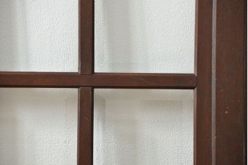 アンティーク 古い洋館の上質な面取りガラス 観音扉1対(8)(窓、両開き戸、両開き窓)