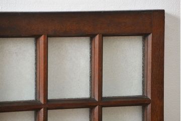 アンティーク  喫茶店のモダンデザイン両開き窓1対(3)(観音開き窓、ガラス戸、建具)