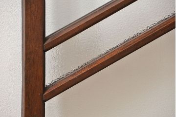 アンティーク  喫茶店のモダンデザイン両開き窓1対(3)(観音開き窓、ガラス戸、建具)