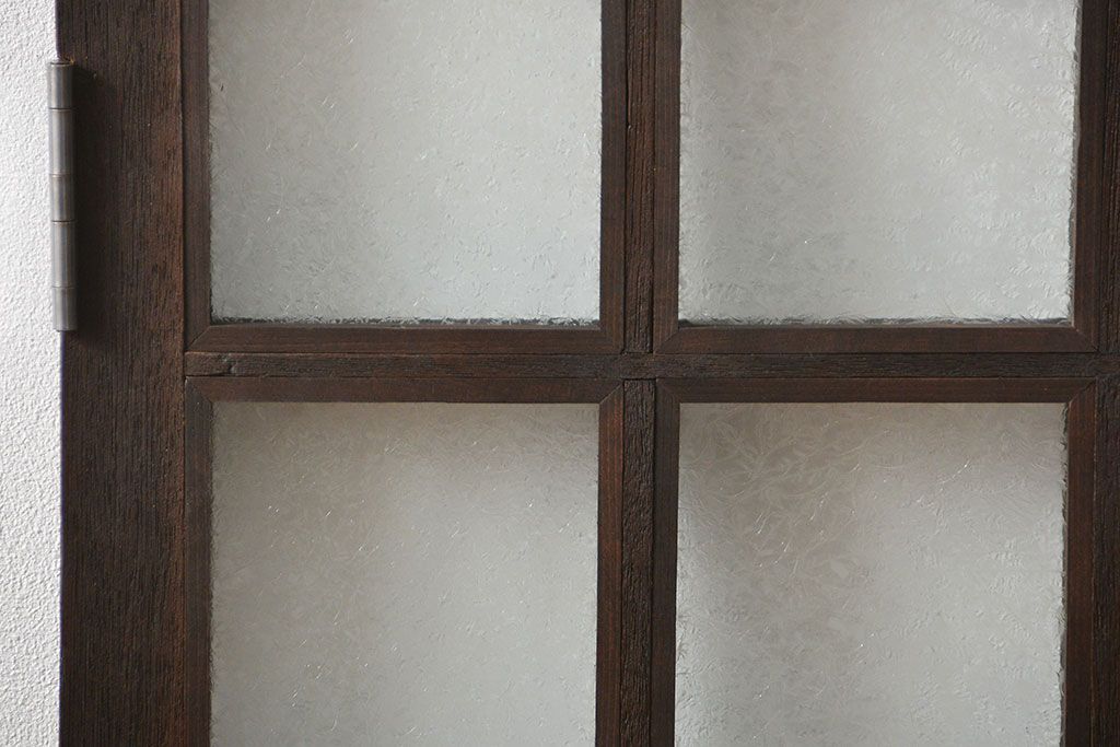 アンティーク  喫茶店のモダンデザイン両開き窓1対(3)(観音開き窓、ガラス戸、建具)