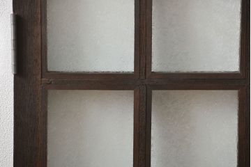 アンティーク  喫茶店のモダンデザイン両開き窓1対(3)(観音開き窓、ガラス戸、建具)