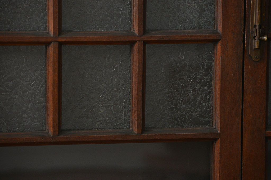 アンティーク 喫茶店のモダンデザイン両開き窓1対(4)(観音開き窓、ガラス戸、建具)