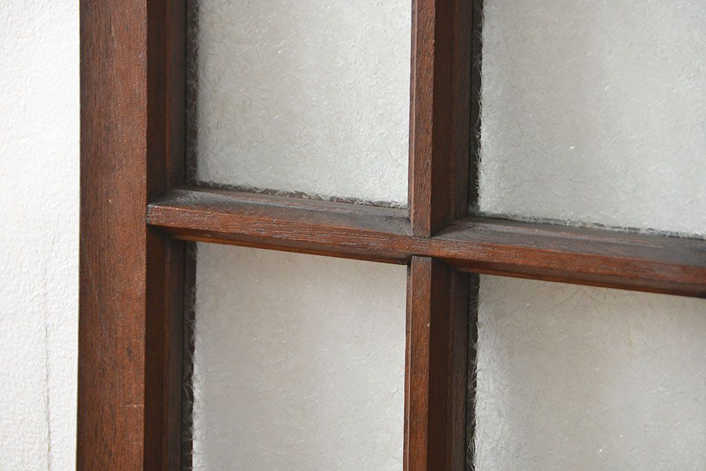 アンティーク 喫茶店のモダンデザイン両開き窓1対(4)(観音開き窓、ガラス戸、建具)