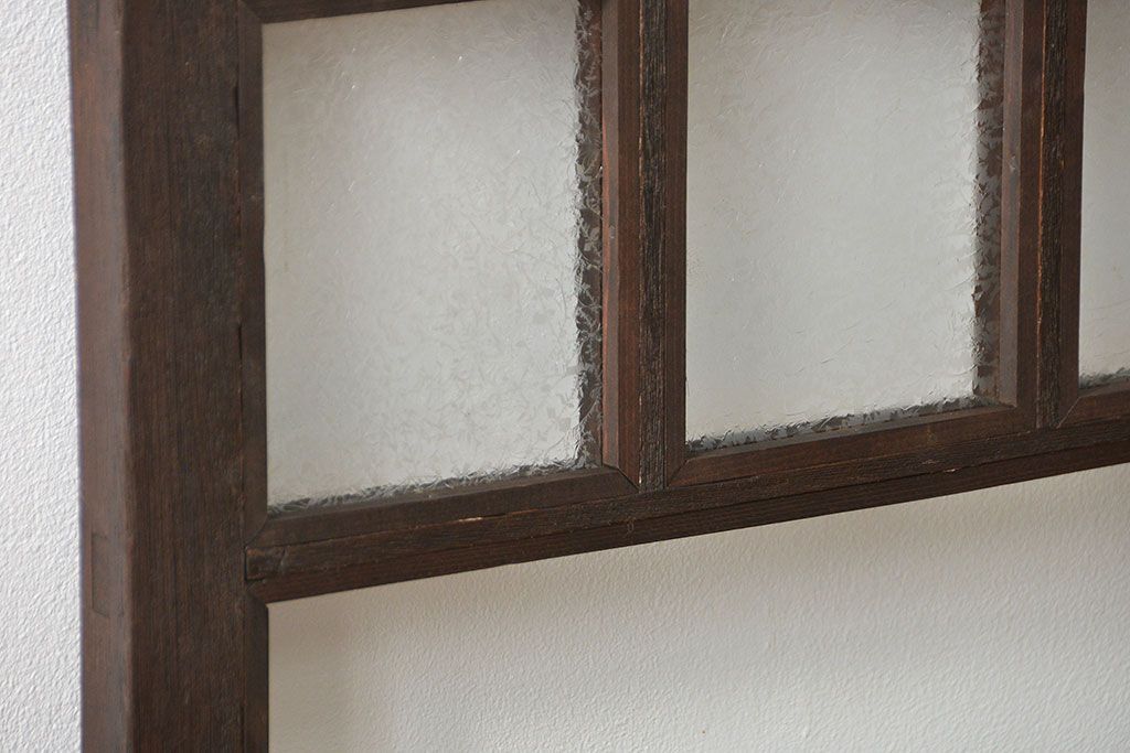 アンティーク 喫茶店のモダンデザイン両開き窓1対(4)(観音開き窓、ガラス戸、建具)