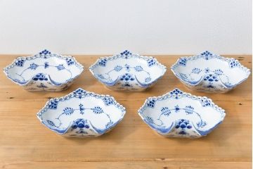 アンティーク雑貨　中古 ロイヤルコペンハーゲン フルレース お皿 5枚(プレート)一級品