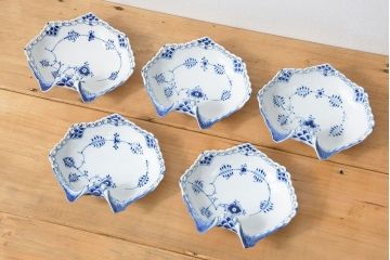 アンティーク雑貨　中古 ロイヤルコペンハーゲン フルレース お皿 5枚(プレート)一級品