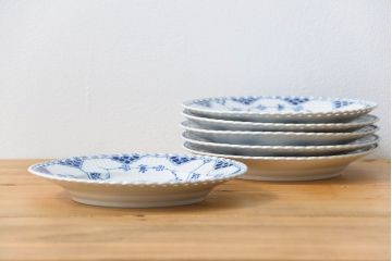 中古 ロイヤルコペンハーゲン フルレースプレート 6枚(19cm)