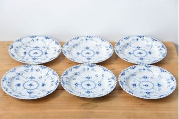 アンティーク雑貨　中古 ロイヤルコペンハーゲン フルレース プレート 6枚(25cm)