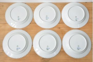 アンティーク雑貨　中古 ロイヤルコペンハーゲン フルレース プレート 6枚(25cm)