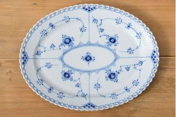中古 ロイヤルコペンハーゲン フルレース オーバルプレート 6枚(30cm)