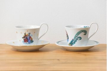 アンティーク雑貨　中古 ロイヤルコペンハーゲン(Royal Copenhagen) ジングルベル　カップ&ソーサー2客