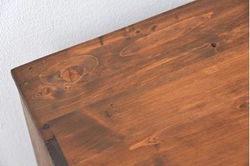 アンティーク家具　アンティーク シンプルな鉄脚付きローチェスト(3)(ローボード、たんす、タンス)